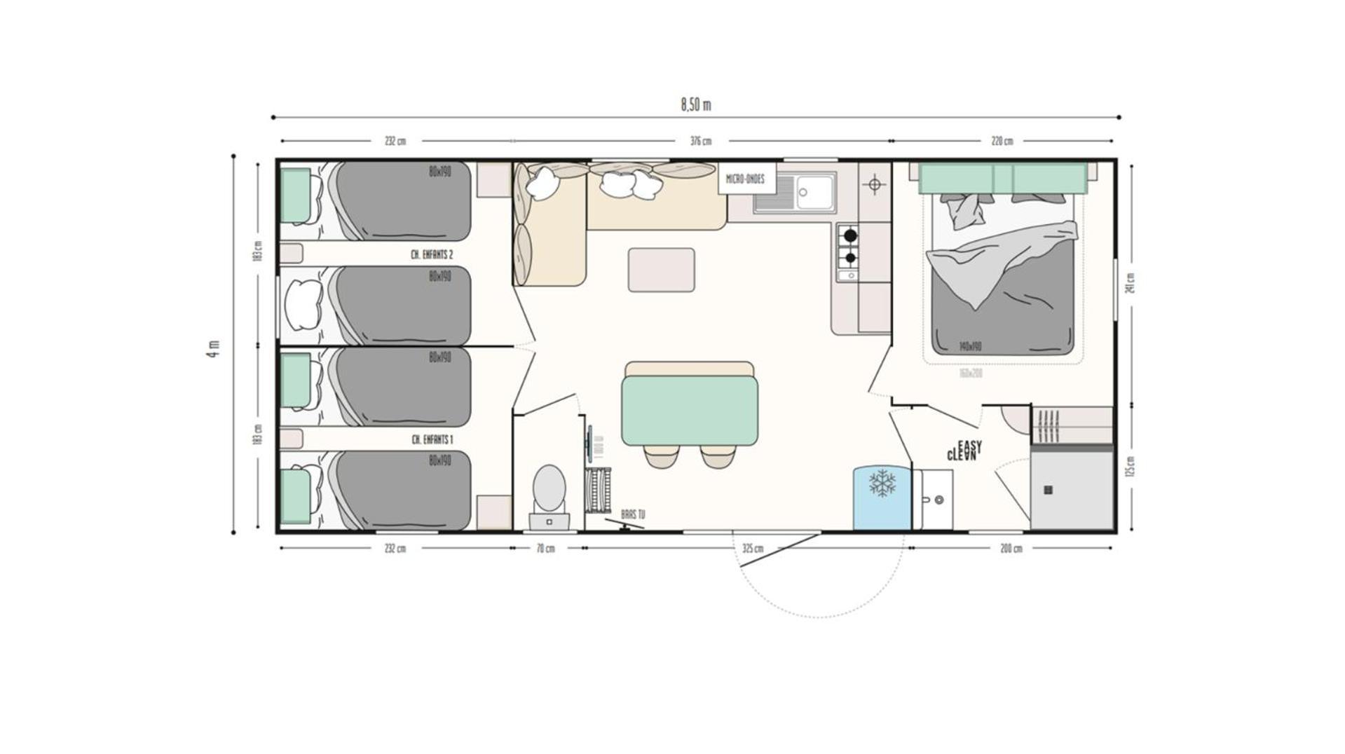 Le Muscat - Bungalow Pour 5 - Tv - Clim Boofzheim Camera foto